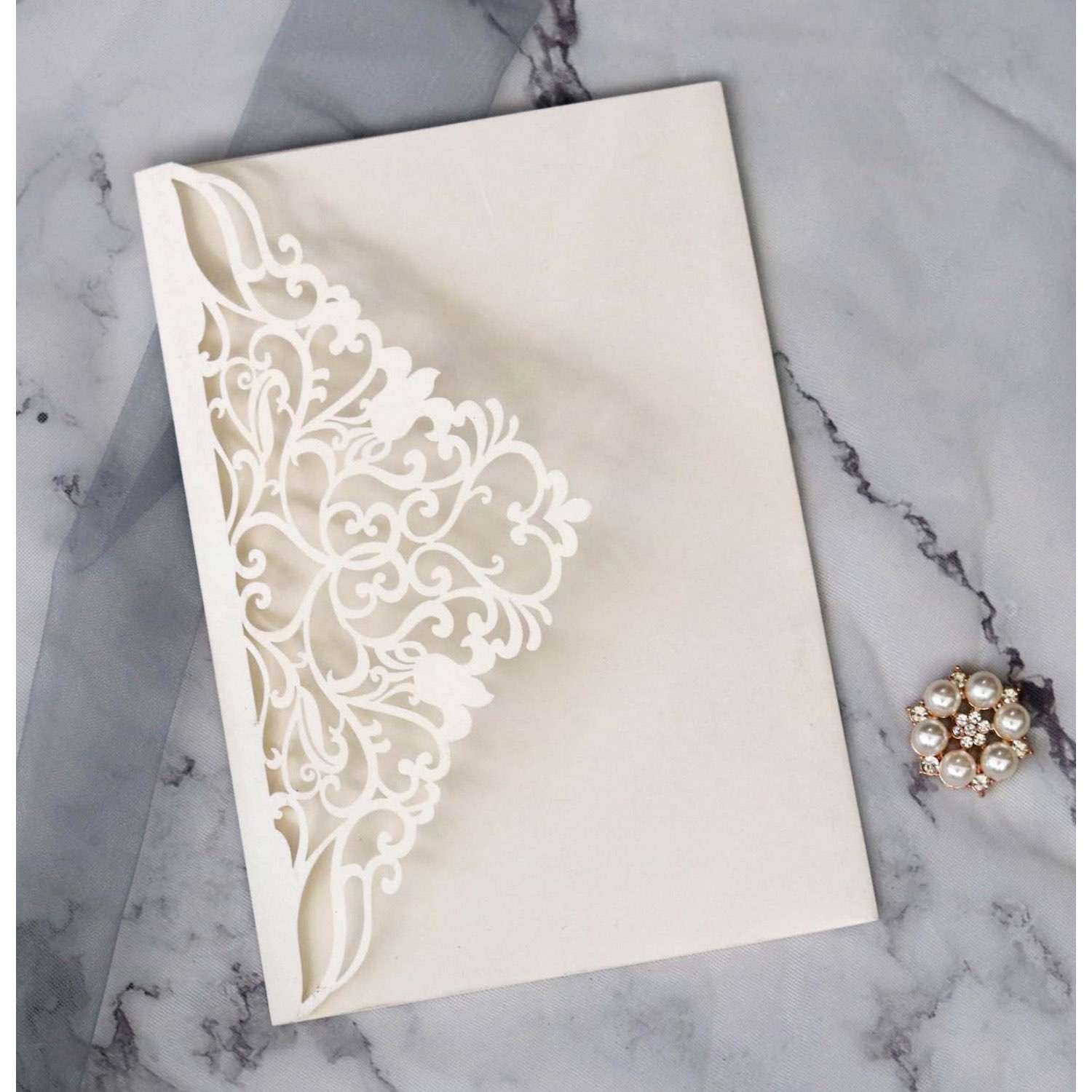 Elegant Wedding Invitations Laser Holiday Greeting Card Business Invitation Customization
